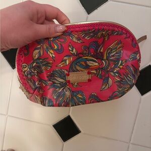 Sakroots Vibrant Pink Floral Cosmetic Bag